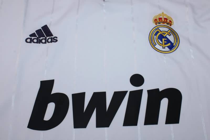 AAA(Thailand) Real Madrid 2012/13 Home Long Sleeve Retro Soccer Jersey