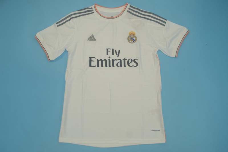 AAA(Thailand) Real Madrid 2013/14 Home Retro Soccer Jersey