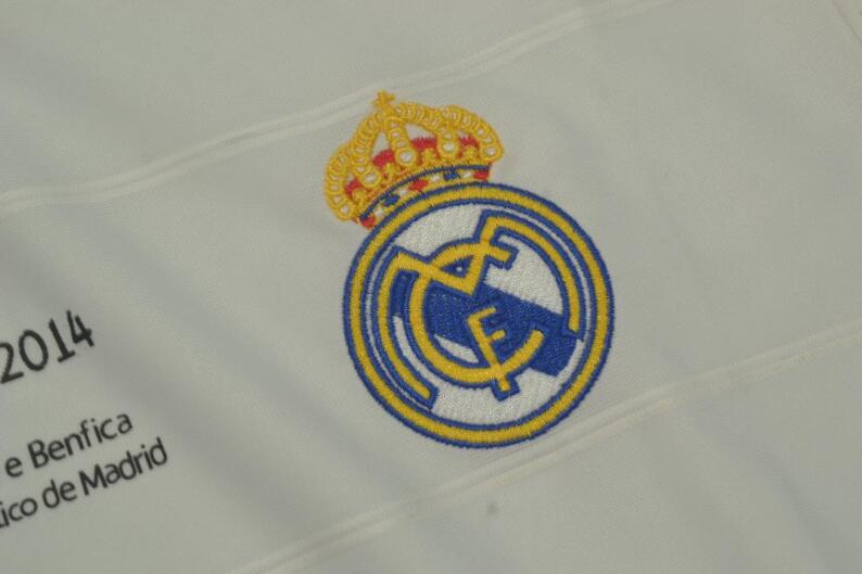 AAA(Thailand) Real Madrid 2013/14 Home UCL Retro Jersey(L/S)