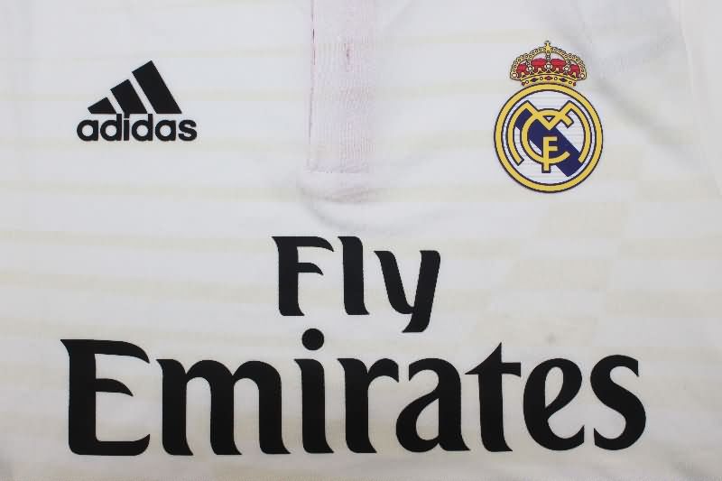 AAA(Thailand) Real Madrid 2014/15 Home Long Sleeve Retro Soccer Jersey(Player)