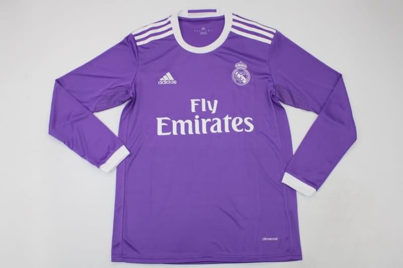 AAA(Thailand) Real Madrid 2016/17 Away Retro Long Sleeve Jersey