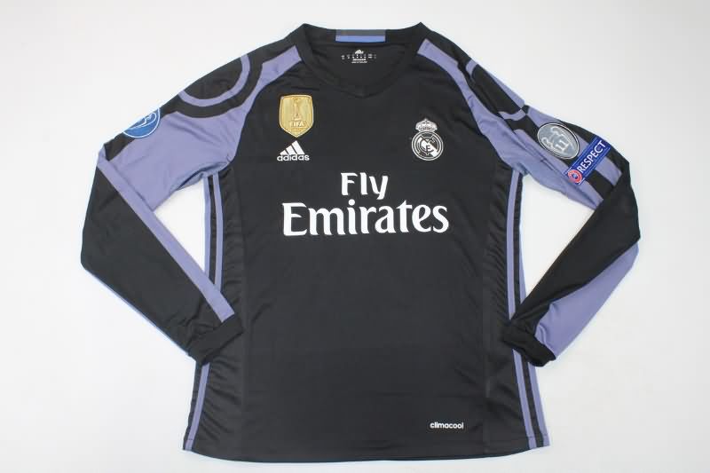 AAA(Thailand) Real Madrid 2016/17 Third Retro Long Sleeve Jersey