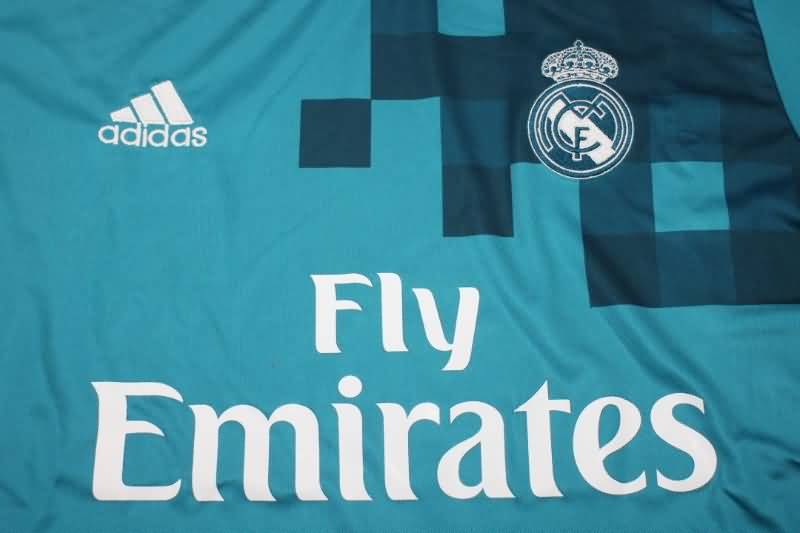 AAA(Thailand) Real Madrid 2017/18 Third Retro Long Sleeve Soccer Jersey