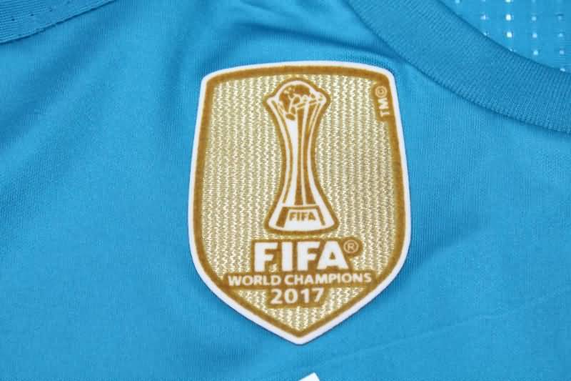 AAA(Thailand) Real Madrid 2017/18 Third Retro Long Sleeve Soccer Jersey