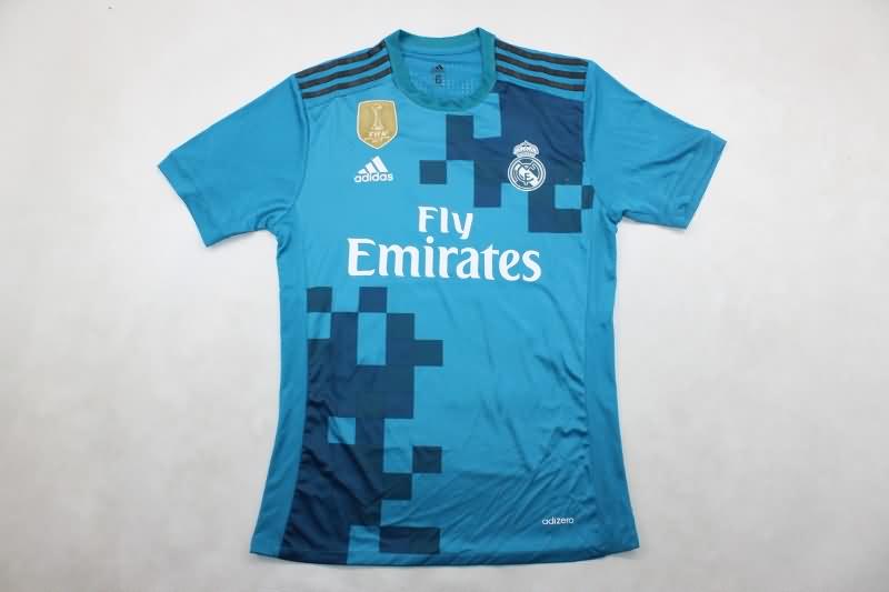 AAA(Thailand) Real Madrid 2017/18 Third Retro Soccer Jersey(Player)