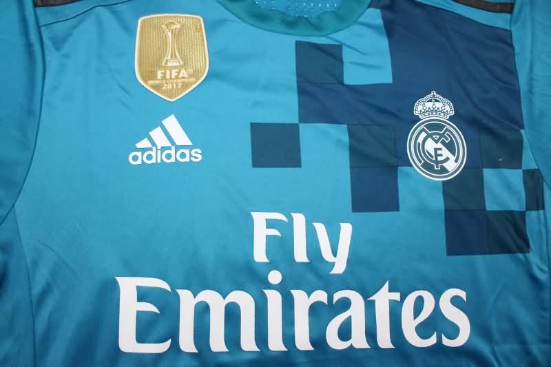 AAA(Thailand) Real Madrid 2017/18 Third Retro Soccer Jersey(Player)