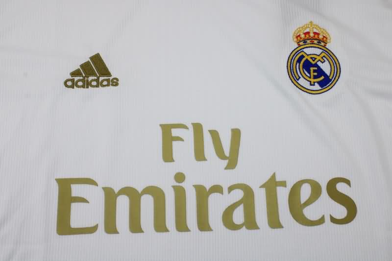 AAA(Thailand) Real Madrid 2019/20 Home Long Sleeve Retro Soccer Jersey