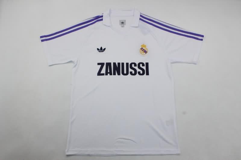 AAA(Thailand) Real Madrid 1984/85 Home Retro Soccer Jersey
