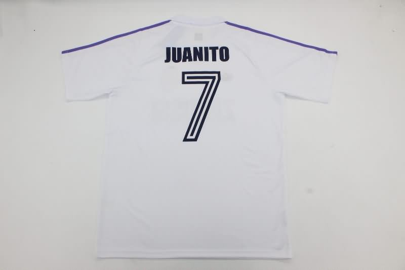 AAA(Thailand) Real Madrid 1984/85 Home Retro Soccer Jersey
