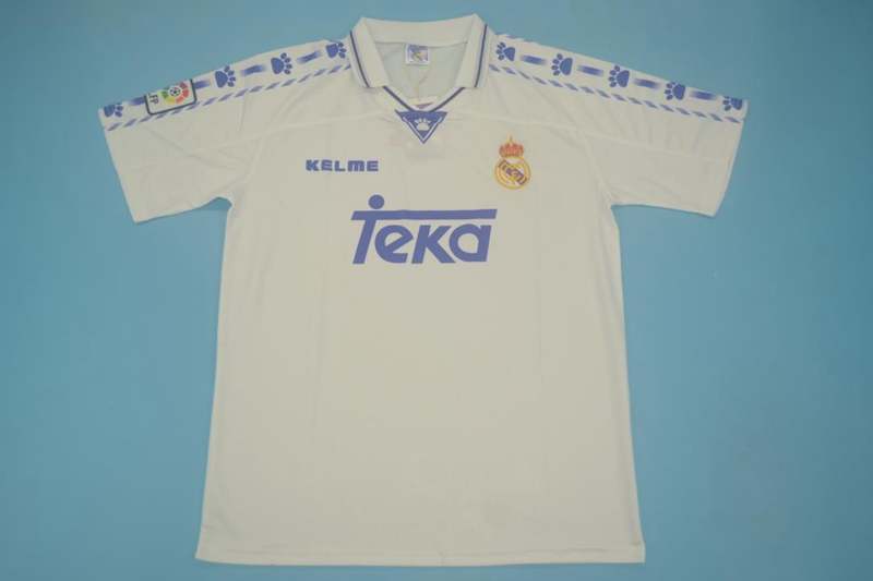 AAA(Thailand) Real Madrid 1996/97 Home Retro Soccer Jersey