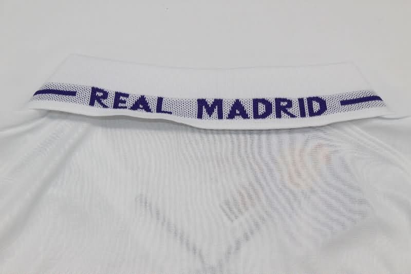 AAA(Thailand) Real Madrid 1996/97 Home Long Sleeve Retro Soccer Jersey