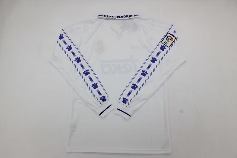 AAA(Thailand) Real Madrid 1996/97 Home Long Sleeve Retro Soccer Jersey