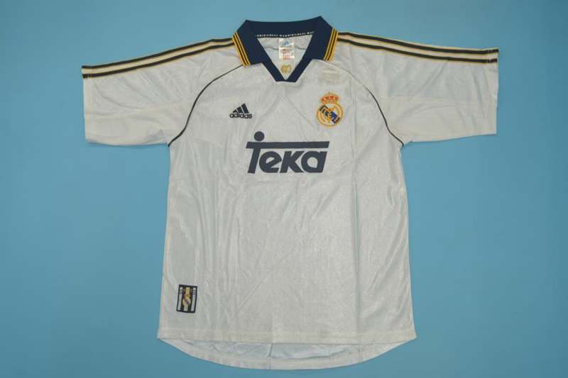 AAA(Thailand) Real Madrid 1998/00 Home Retro Soccer Jersey