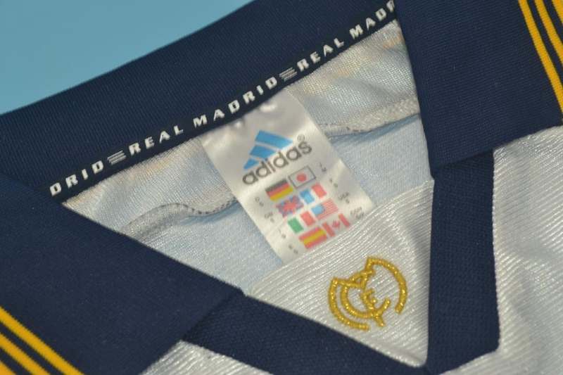 AAA(Thailand) Real Madrid 1998/00 Home Retro Soccer Jersey