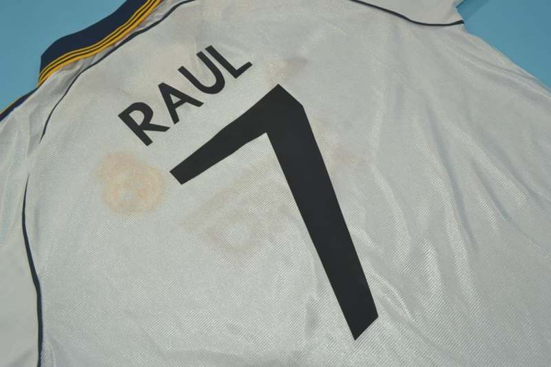 AAA(Thailand) Real Madrid 1998/00 Home Retro Soccer Jersey