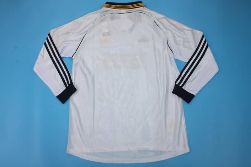 AAA(Thailand) Real Madrid 1998/00 Home Retro Long Slevee Soccer Jersey