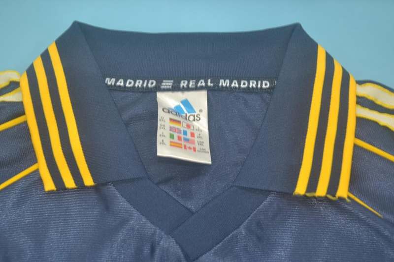 AAA(Thailand) Real Madrid 1998/99 Away Retro Soccer Jersey