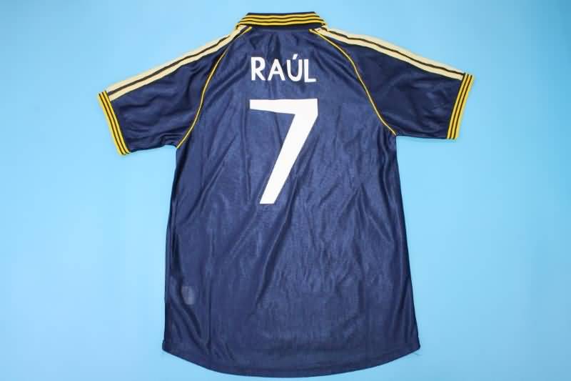 AAA(Thailand) Real Madrid 1998/99 Away Retro Soccer Jersey