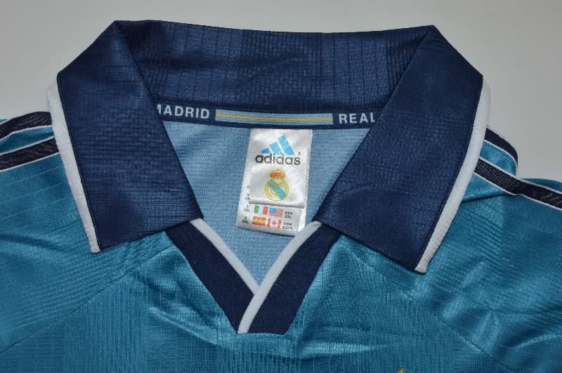 AAA(Thailand) Real Madrid 1999/01 Third Long Sleeve Retro Soccer Jersey