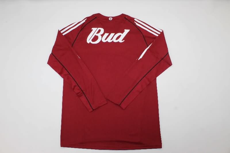 AAA(Thailand) River Plate 2005/06 Away Long Sleeve Retro Soccer Jersey
