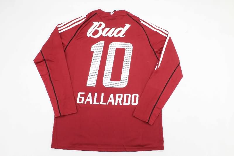 AAA(Thailand) River Plate 2005/06 Away Long Sleeve Retro Soccer Jersey