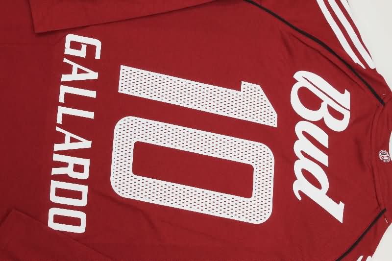 AAA(Thailand) River Plate 2005/06 Away Long Sleeve Retro Soccer Jersey