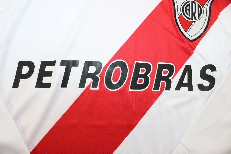 AAA(Thailand) River Plate 2006/07 Home Long Sleeve Retro Soccer Jersey