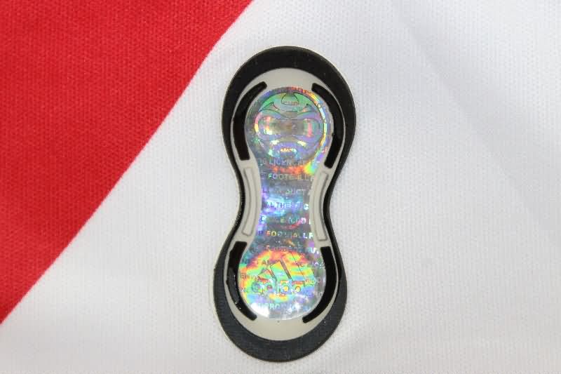 AAA(Thailand) River Plate 2006/07 Home Long Sleeve Retro Soccer Jersey