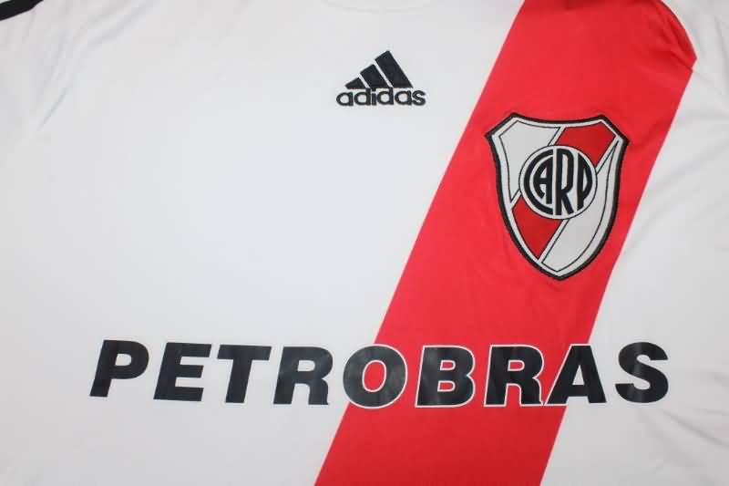 AAA(Thailand) River Plate 2009/10 Retro Home Long Soccer Jersey