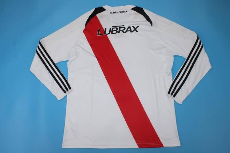 AAA(Thailand) River Plate 2009/10 Retro Home Long Soccer Jersey