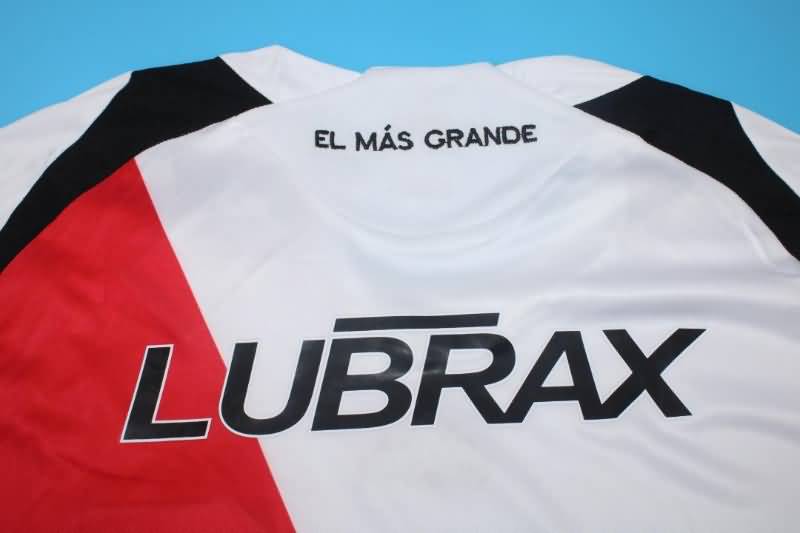 AAA(Thailand) River Plate 2009/10 Retro Home Long Soccer Jersey