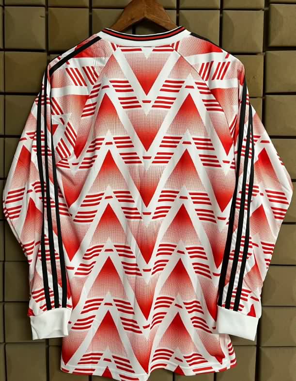 AAA(Thailand) River Plate 1992/93 Away Long Sleeve Retro Soccer Jersey