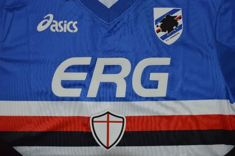 AAA(Thailand) Sampdoria 2003/04 Home Retro Soccer Jersey