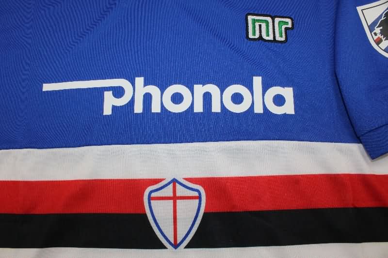AAA(Thailand) Sampdoria 1983/88 Home Retro Soccer Jersey