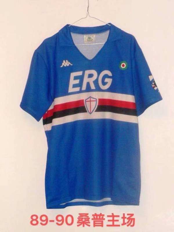 AAA(Thailand) Sampdoria 1989/90 Home Retro Soccer Jersey