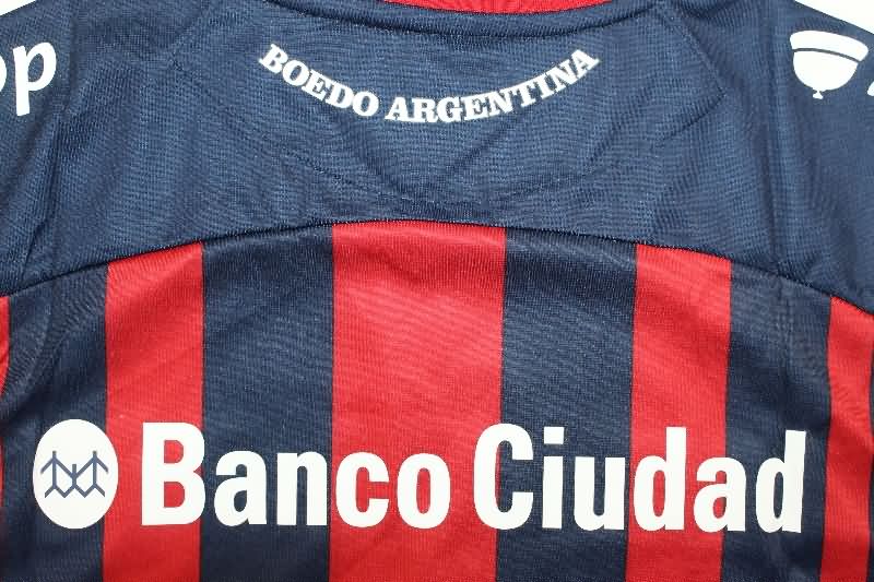 AAA(Thailand) San Lorenzo 2013/14 Home Retro Soccer Jersey