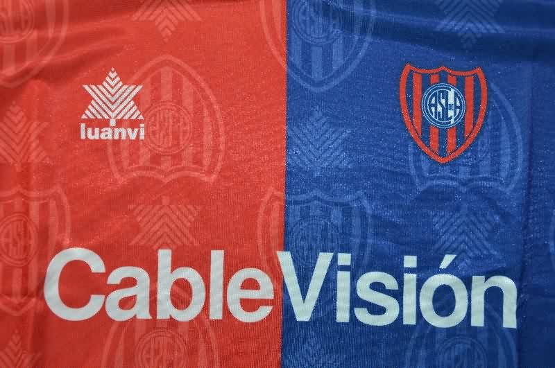 AAA(Thailand) San Lorenzo 1999/00 Home Retro Soccer Jersey