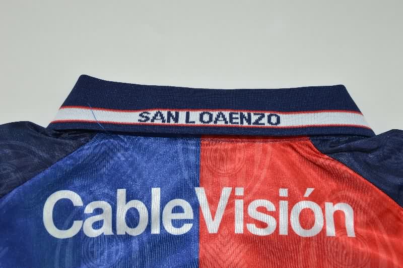 AAA(Thailand) San Lorenzo 1999/00 Home Retro Soccer Jersey