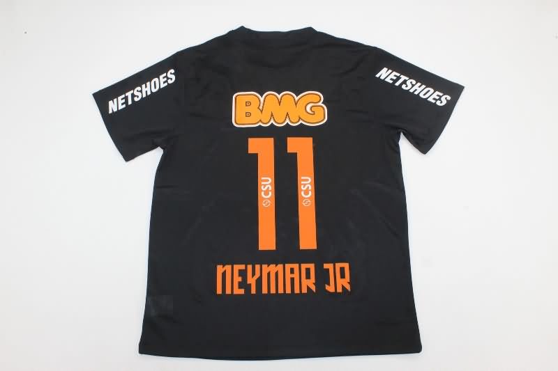 AAA(Thailand) Santos 2012/13 Black Retro Soccer Jersey