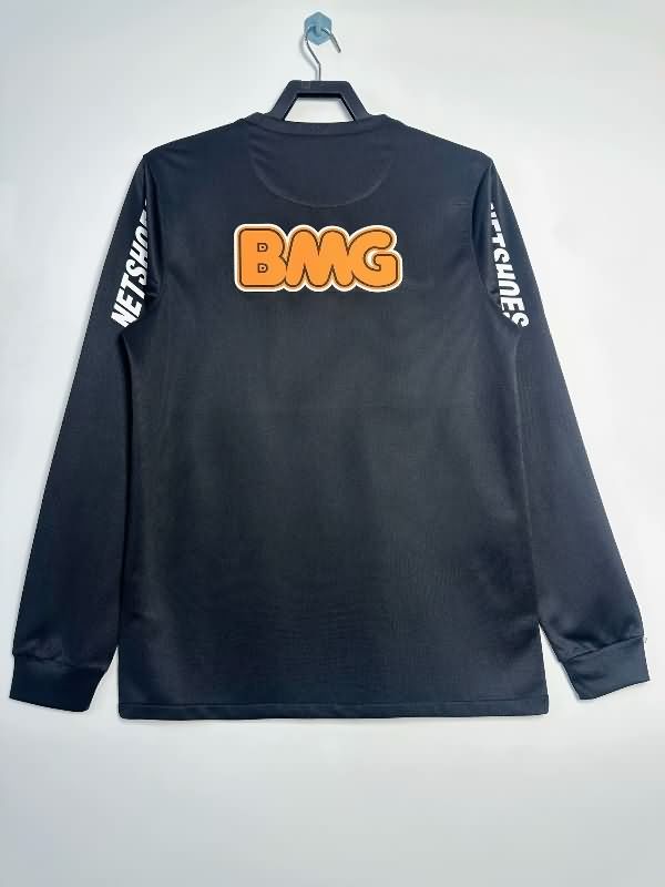 AAA(Thailand) Santos 2012/13 Black Retro Long Sleeve Soccer Jersey