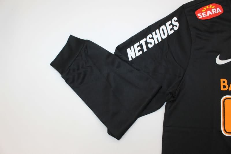 AAA(Thailand) Santos 2012/13 Black Retro Long Sleeve Soccer Jersey