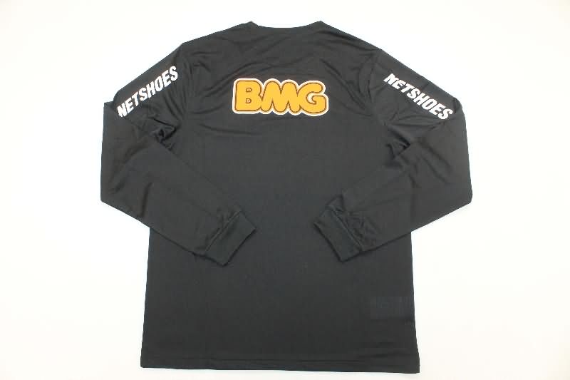 AAA(Thailand) Santos 2012/13 Black Retro Long Sleeve Soccer Jersey