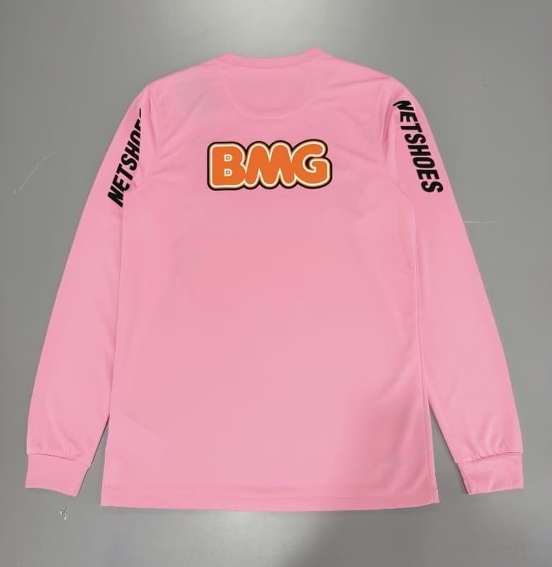 AAA(Thailand) Santos 2012/13 Pink Retro Long Sleeve Soccer Jersey