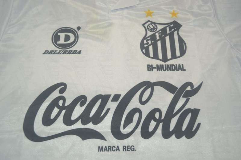 AAA(Thailand) Santos 1993 Home Retro Soccer Jersey