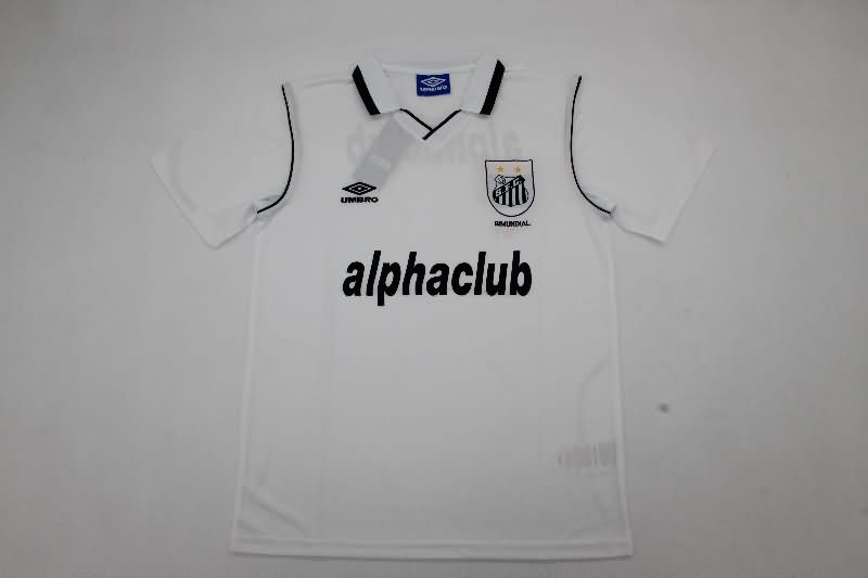 AAA(Thailand) Santos 2000 Home Retro Soccer Jersey