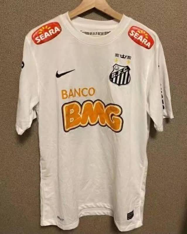 AAA(Thailand) Santos 2011 Retro Home Soccer Jersey