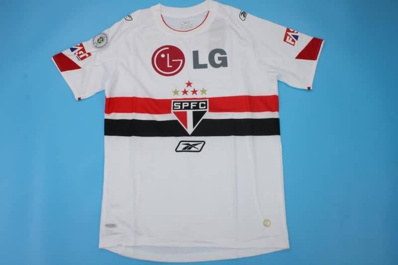 AAA(Thailand) Sao Paulo 2007/08 Retro Home Soccer Jersey