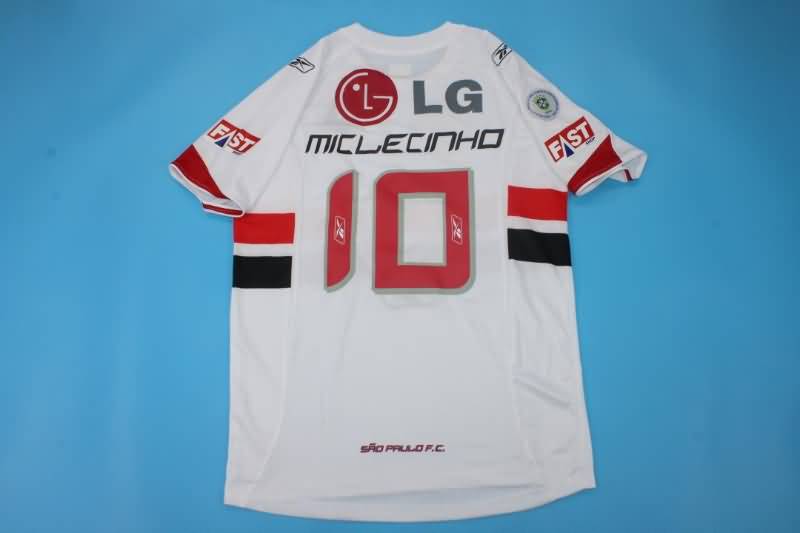 AAA(Thailand) Sao Paulo 2007/08 Retro Home Soccer Jersey