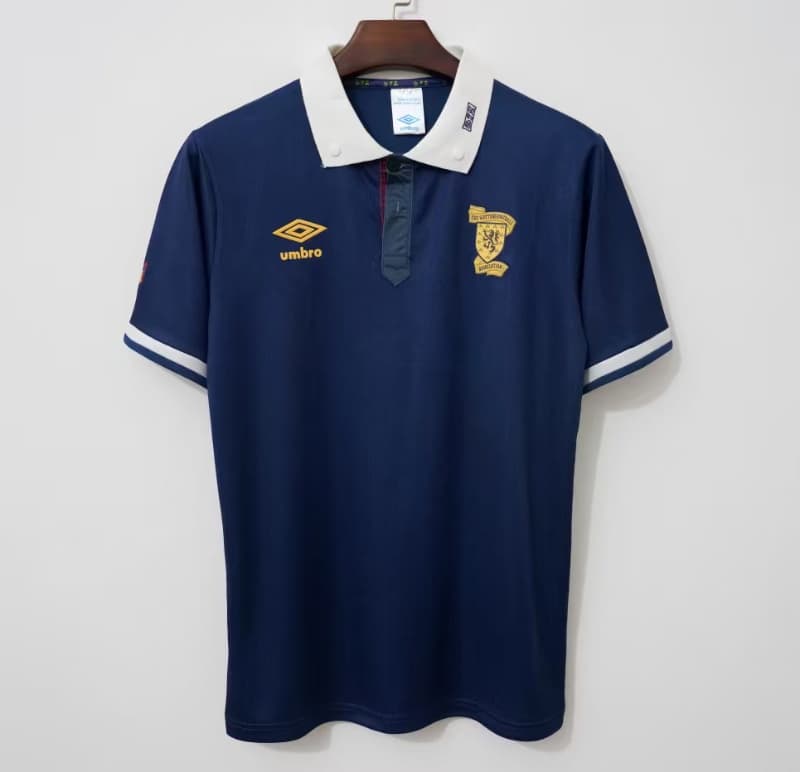 AAA(Thailand) Scotland 1988/91 Home Retro Soccer Jersey
