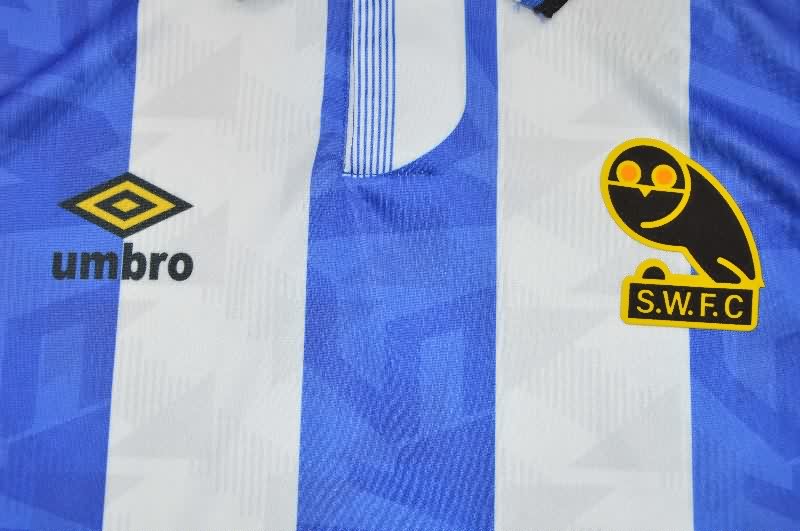 AAA(Thailand) Sheffield Wednesday 1991/93 Home Retro Soccer Jersey